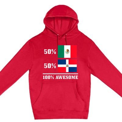 Mexico Dominican Republic Mexican Flag Pride Funny Premium Pullover Hoodie