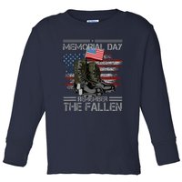 Memorial Day Remember The Fallen Vintage Toddler Long Sleeve Shirt