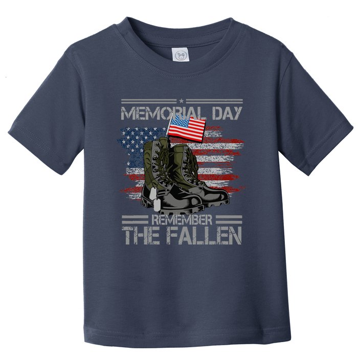 Memorial Day Remember The Fallen Vintage Toddler T-Shirt