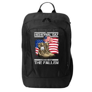 Memorial Day Remember The Fallen City Backpack