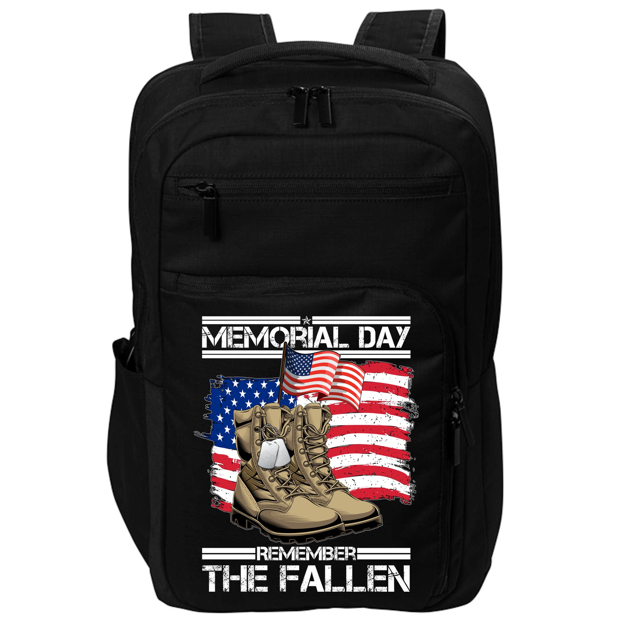 Memorial Day Remember The Fallen Impact Tech Backpack
