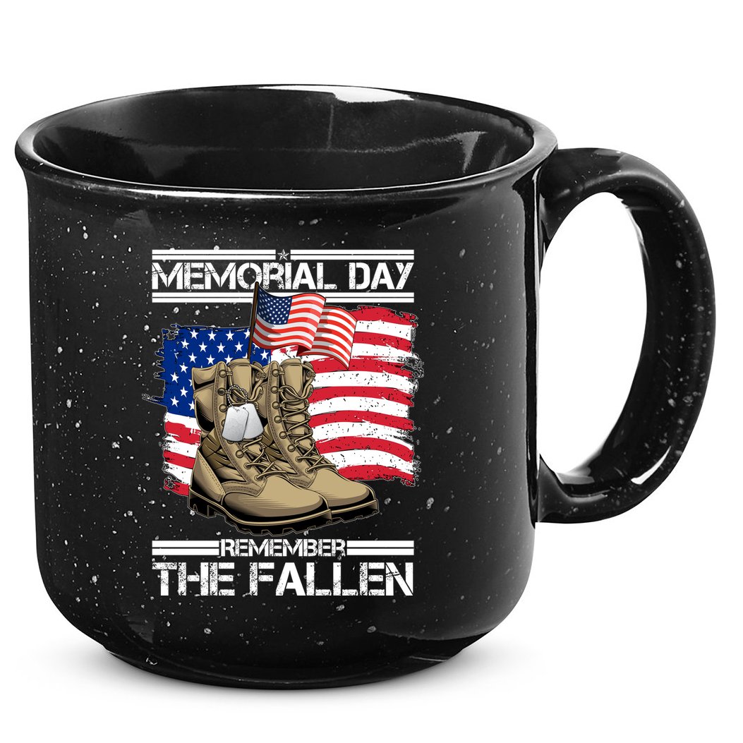 Memorial Day Remember The Fallen 15oz Campfire Ceramic Mug