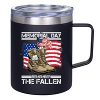 Memorial Day Remember The Fallen 12oz Stainless Steel Coffee Mug