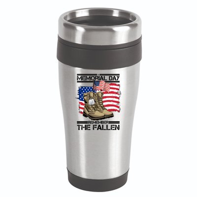 Memorial Day Remember The Fallen 16oz Travel Tumbler