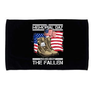 Memorial Day Remember The Fallen Microfiber Hand Towel