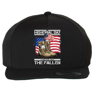 Memorial Day Remember The Fallen Wool Snapback Cap