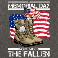 Memorial Day Remember The Fallen Cotton Canvas Backpack