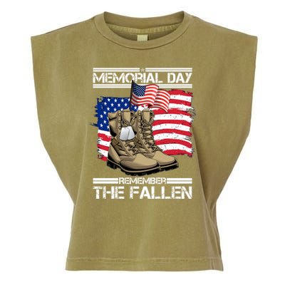 Memorial Day Remember The Fallen Garment-Dyed Women's Muscle Tee