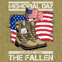 Memorial Day Remember The Fallen Garment-Dyed Women's Muscle Tee