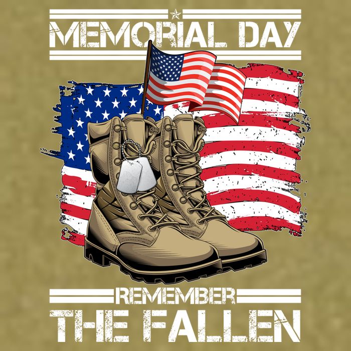 Memorial Day Remember The Fallen Garment-Dyed Women's Muscle Tee