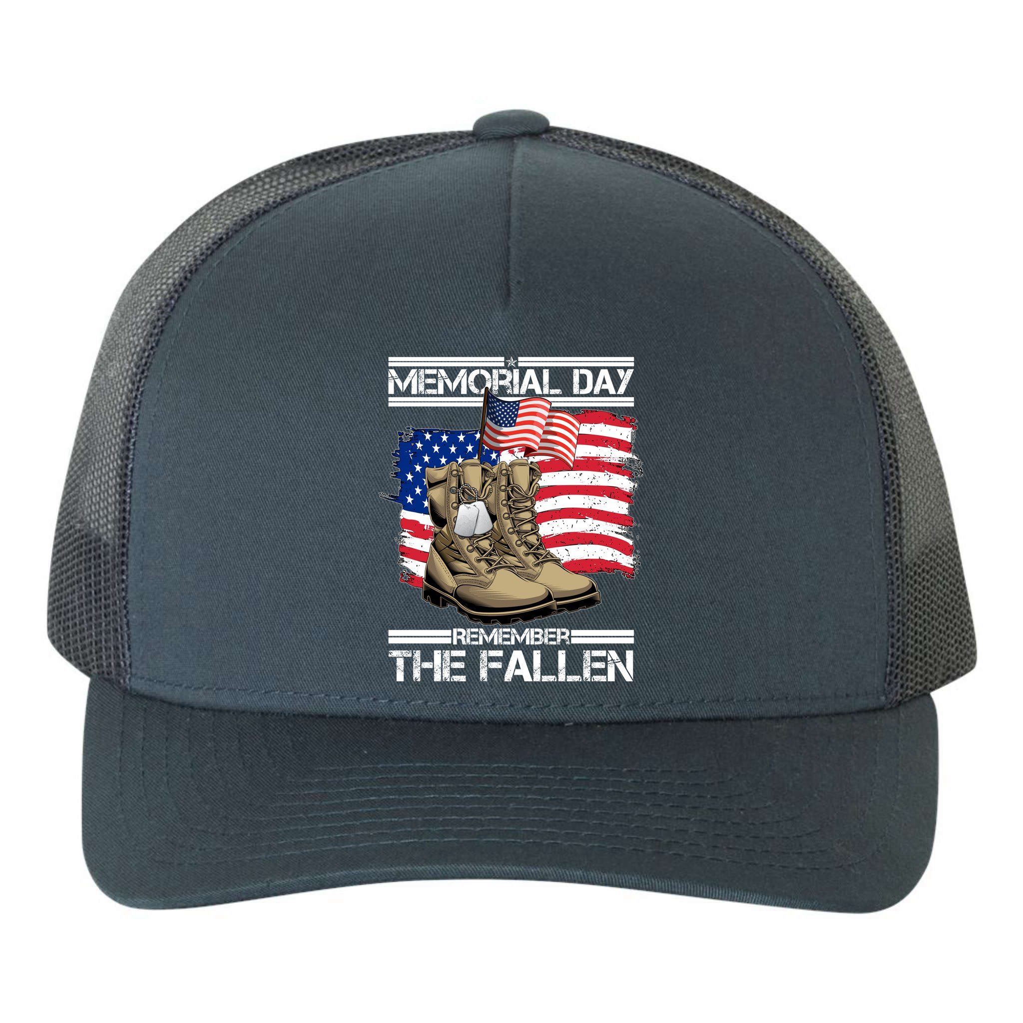 Memorial Day Remember The Fallen Yupoong Adult 5-Panel Trucker Hat