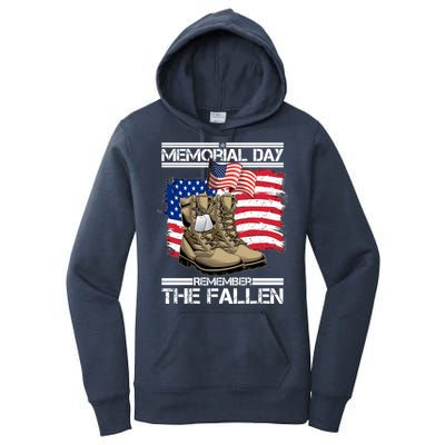 Memorial Day Remember The Fallen Women's Pullover Hoodie