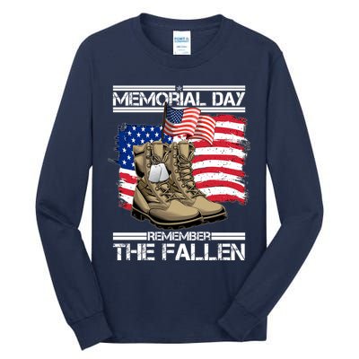 Memorial Day Remember The Fallen Tall Long Sleeve T-Shirt
