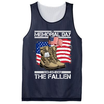 Memorial Day Remember The Fallen Mesh Reversible Basketball Jersey Tank
