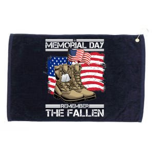 Memorial Day Remember The Fallen Grommeted Golf Towel