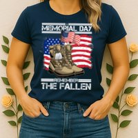 Memorial Day Remember The Fallen Womens T-Shirt