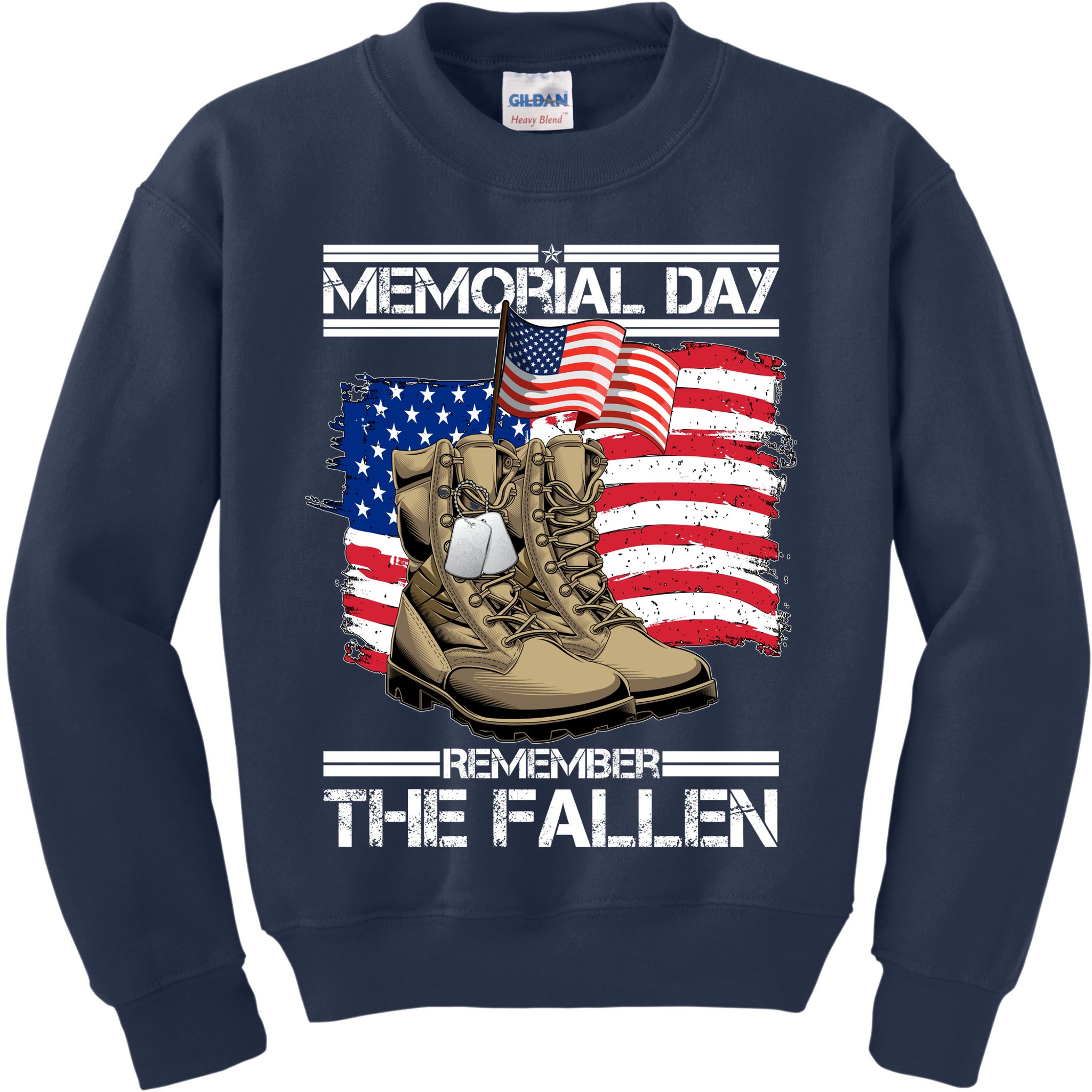 Memorial Day Remember The Fallen Kids Sweatshirt