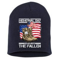 Memorial Day Remember The Fallen Short Acrylic Beanie