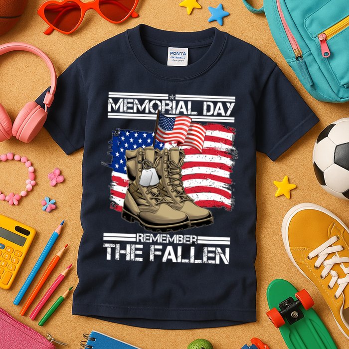 Memorial Day Remember The Fallen Kids T-Shirt