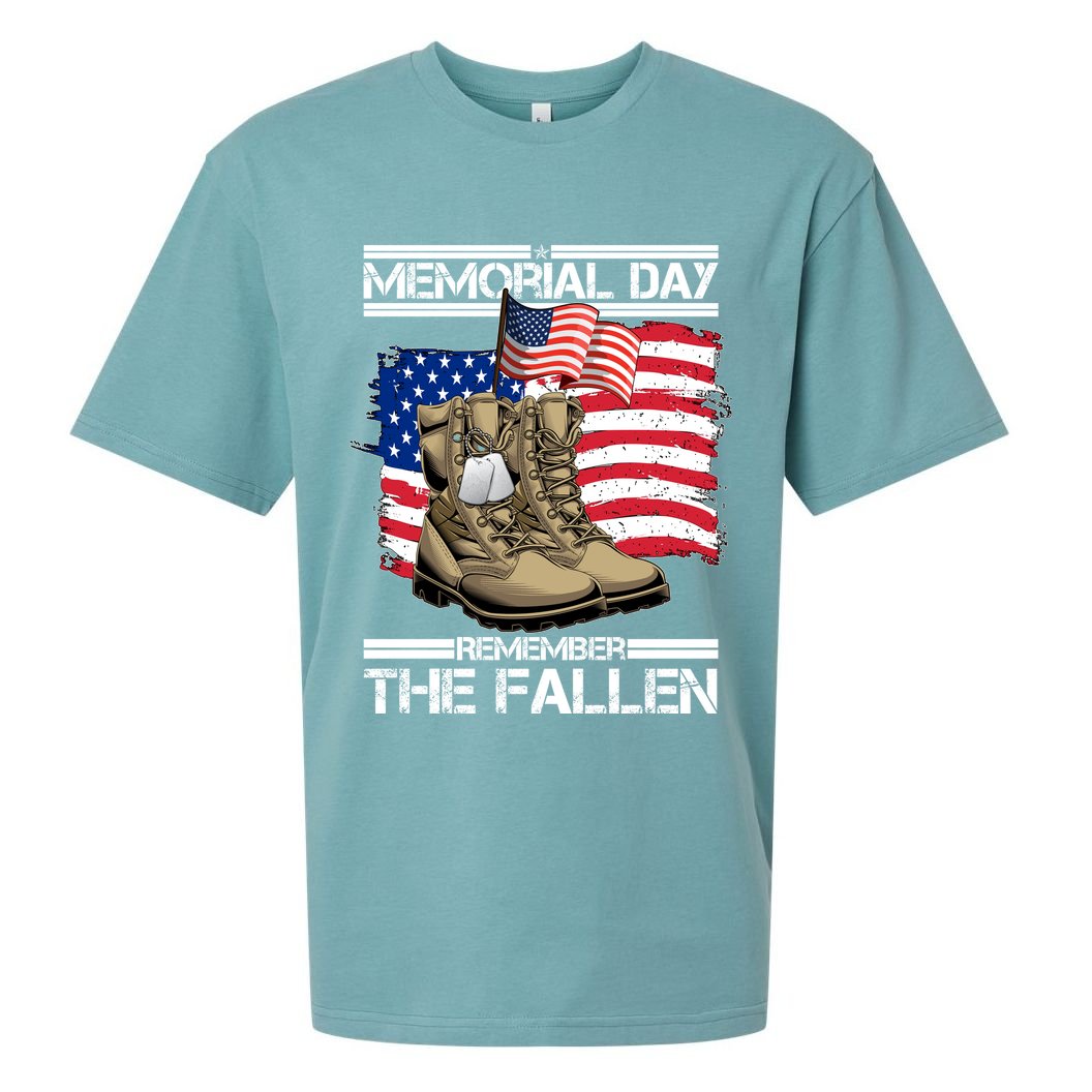 Memorial Day Remember The Fallen Sueded Cloud Jersey T-Shirt