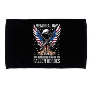 Memorial Day Remember The Fallen Veteran Military Microfiber Hand Towel