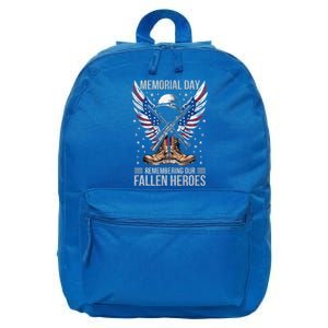 Memorial Day Remember The Fallen Veteran Military 16 in Basic Backpack