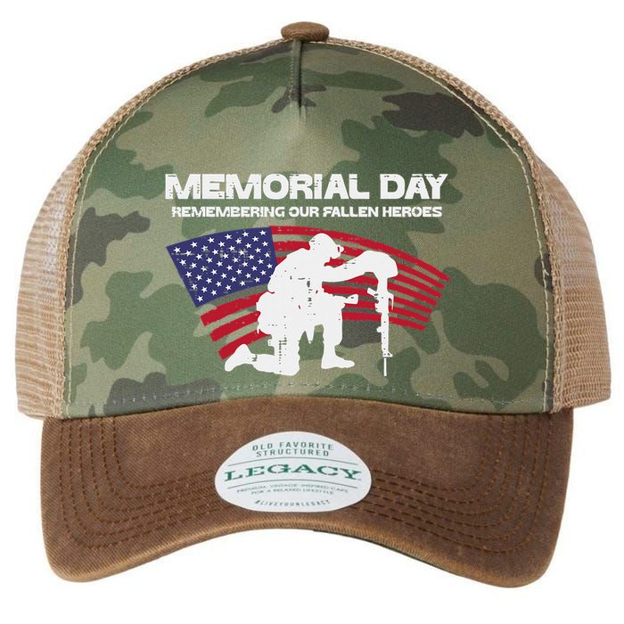 Memorial Day Remembering Our Fallen Heroes Us Flag Legacy Tie Dye Trucker Hat