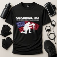 Memorial Day Remembering Our Fallen Heroes Us Flag Performance Shirt