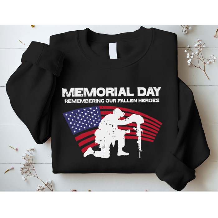 Memorial Day Remembering Our Fallen Heroes Us Flag Sweatshirt