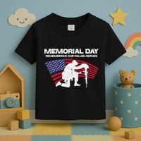 Memorial Day Remembering Our Fallen Heroes Us Flag Toddler T-Shirt