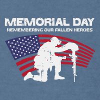 Memorial Day Remembering Our Fallen Heroes Us Flag Garment-Dyed Sweatshirt