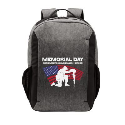 Memorial Day Remembering Our Fallen Heroes Us Flag Vector Backpack