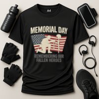 Memorial Day Remembering Our Fallen Heroes Cooling Performance Crew T-Shirt