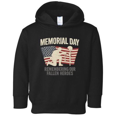 Memorial Day Remembering Our Fallen Heroes Toddler Hoodie