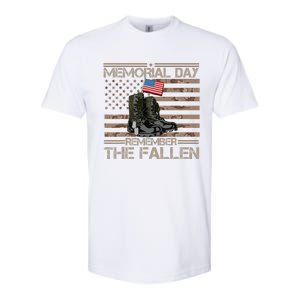 Memorial Day Remember The Fallen Veteran Military Camouflage Softstyle CVC T-Shirt