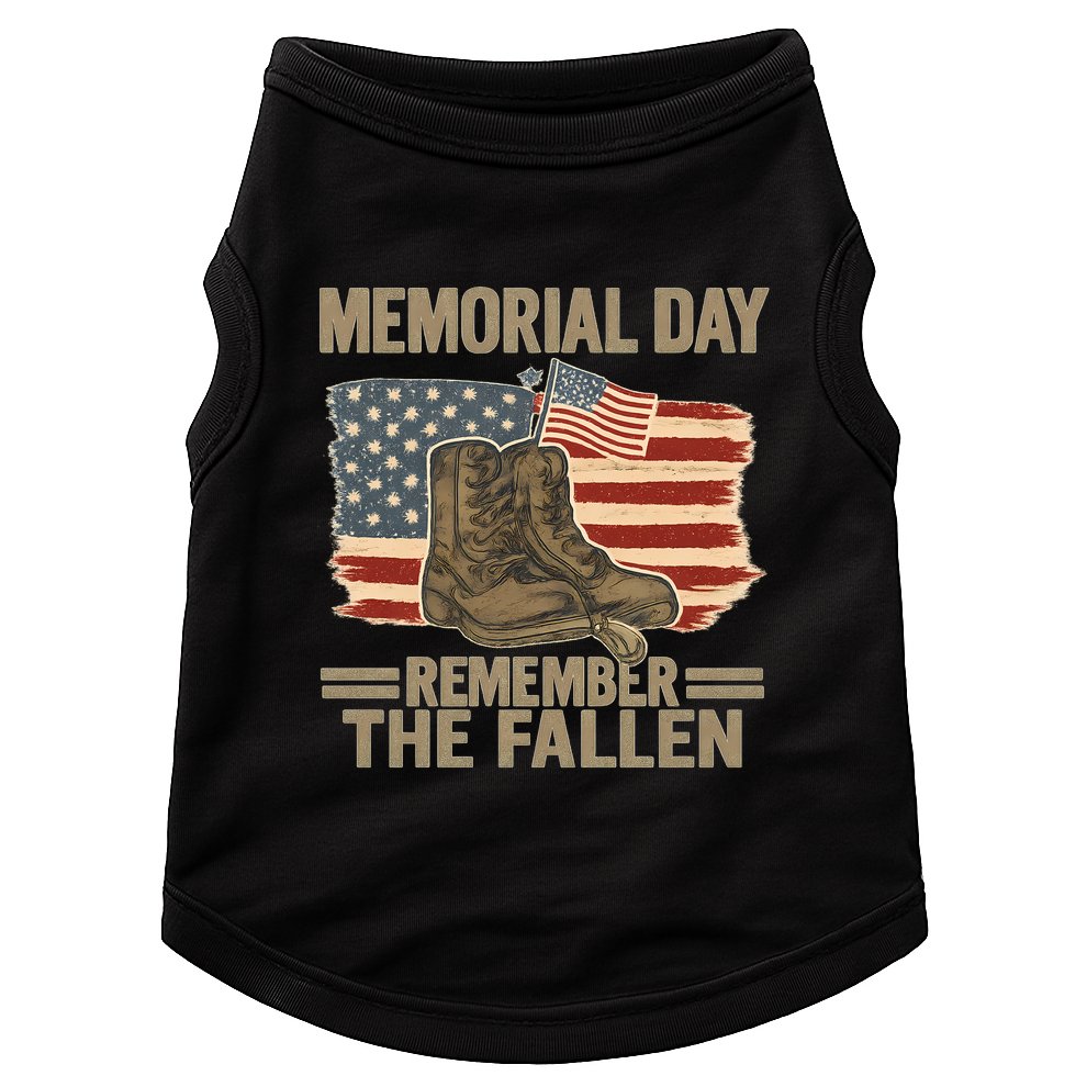 Memorial Day - Remember the Fallen Doggie Tank
