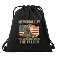 Memorial Day - Remember the Fallen Drawstring Bag