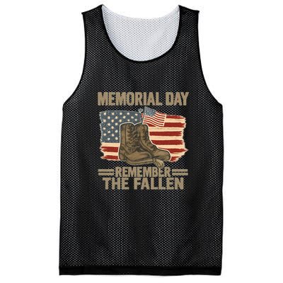 Memorial Day - Remember the Fallen Mesh Reversible Basketball Jersey Tank