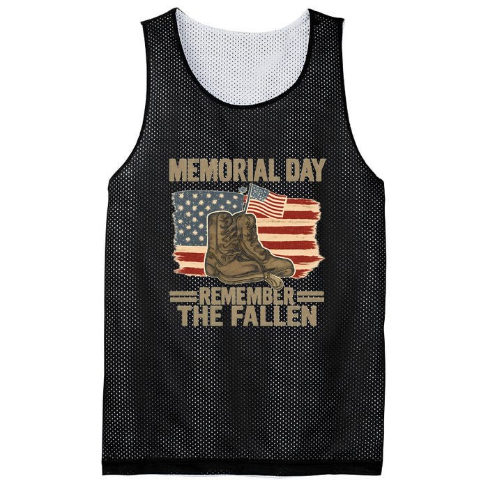 Memorial Day - Remember the Fallen Mesh Reversible Basketball Jersey Tank