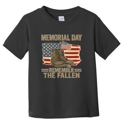 Memorial Day - Remember the Fallen Toddler T-Shirt