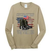 Memorial Day Remember The Fallen Veteran Military Vintage Tall Long Sleeve T-Shirt