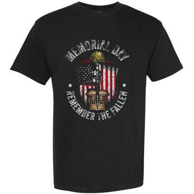 Memorial Day Remember The Fallen Veterans Day Veteran Garment-Dyed Heavyweight T-Shirt