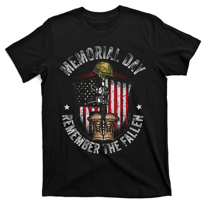 Memorial Day Remember The Fallen Veterans Day Veteran T-Shirt