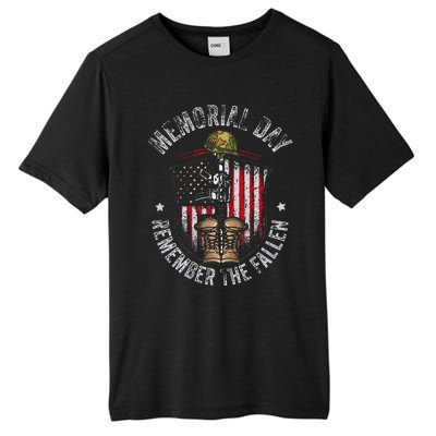 Memorial Day Remember The Fallen Veterans Day Veteran Tall Fusion ChromaSoft Performance T-Shirt