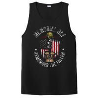 Memorial Day Remember The Fallen Veterans Day Veteran PosiCharge Competitor Tank