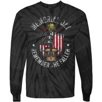 Memorial Day Remember The Fallen Veterans Day Veteran Tie-Dye Long Sleeve Shirt