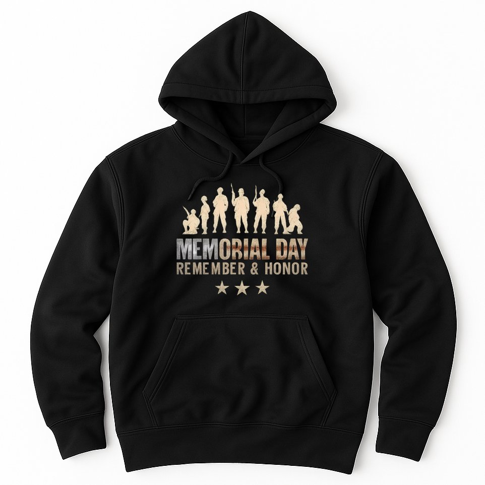 Memorial Day Remember & Honor Hoodie