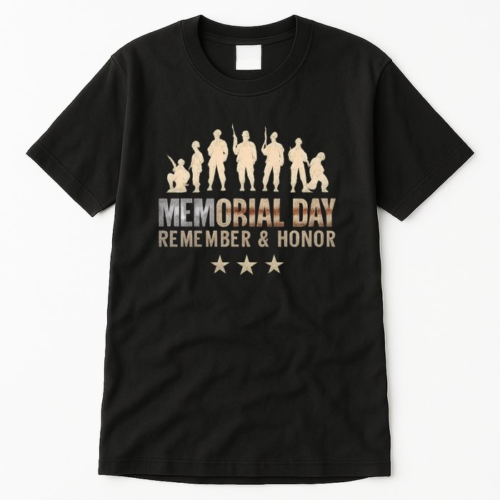 Memorial Day Remember & Honor Tall T-Shirt