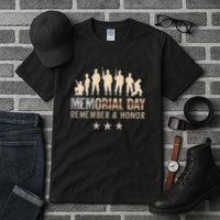 Memorial Day Remember & Honor Tall T-Shirt