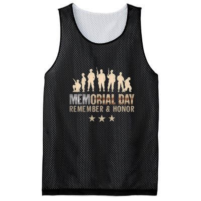 Memorial Day Remember & Honor Mesh Reversible Basketball Jersey Tank